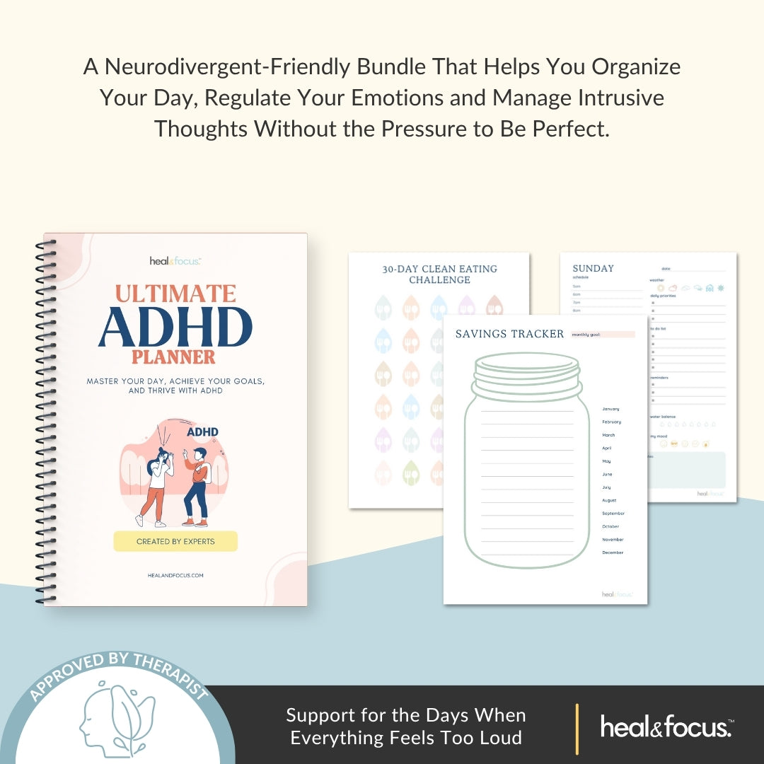 The Focus & Functioning Bundle | ADHD, OCD & Executive Skills Toolkit | 5 Expert Workbooks to Boost Focus, Structure, Thoughts, Goals, & Emotional Clarity
