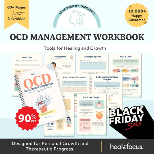 OCD Management Workbook – Therapy Tools & Coping Skills