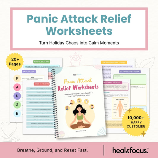 Panic Attack Relief Worksheets – Regain Calm, Control & Confidence