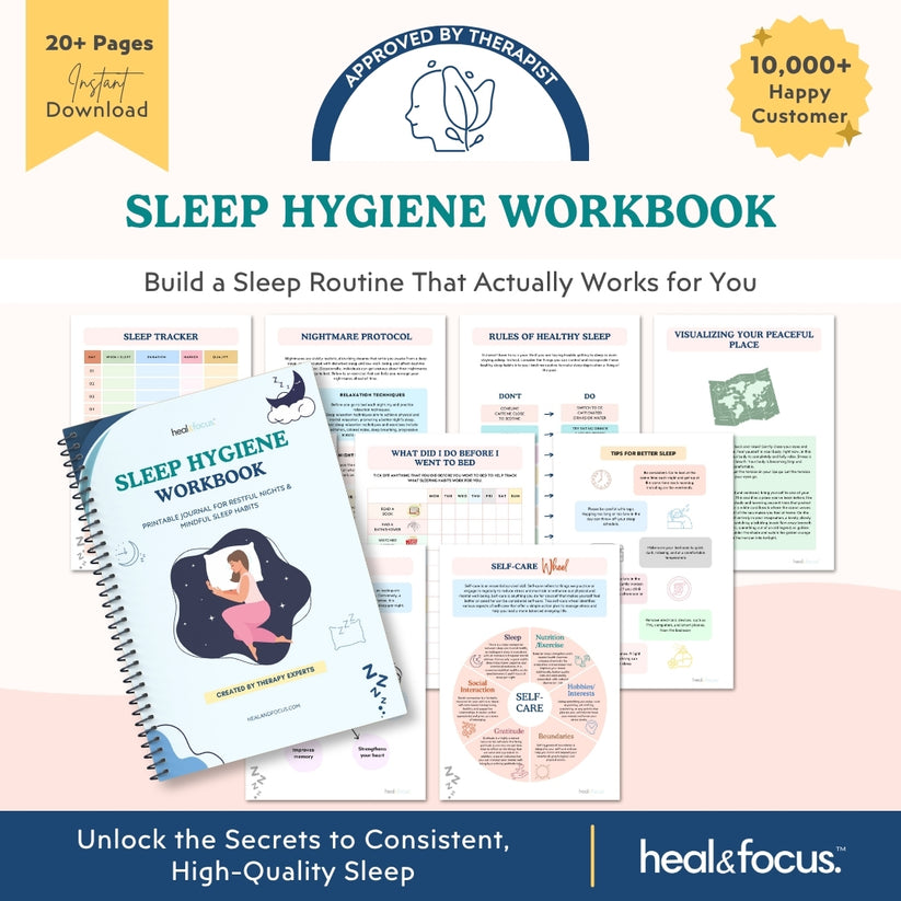 Create A Sleep Routine Pdf Sleep Hygiene Workbook – Build Restful Routines & Sleep Better Natural ...