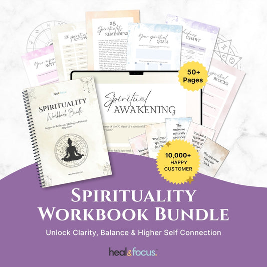 Spirituality Workbook Bundle – Release Spiritual Blocks & Awaken Your Soul
