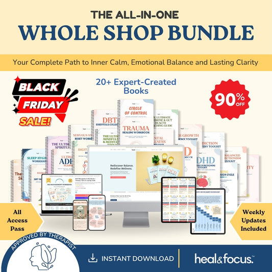 The Heal & Focus Whole Shop Bundle ✨| All-Access Website Bundle | Your One-Stop Shop for Self-Improvement and Healing!