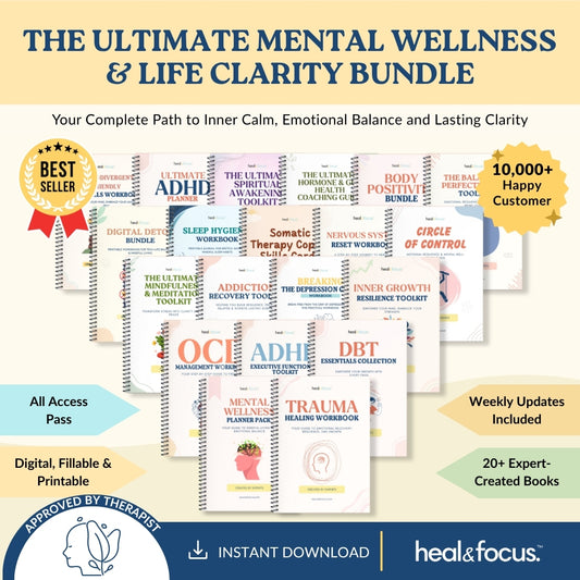 The Heal & Focus Whole Shop Bundle ✨| All-Access Website Bundle | Your One-Stop Shop for Self-Improvement and Healing!