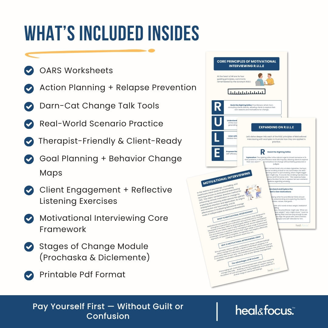 Motivational Interviewing Workbook – Inspire Change Through Connection