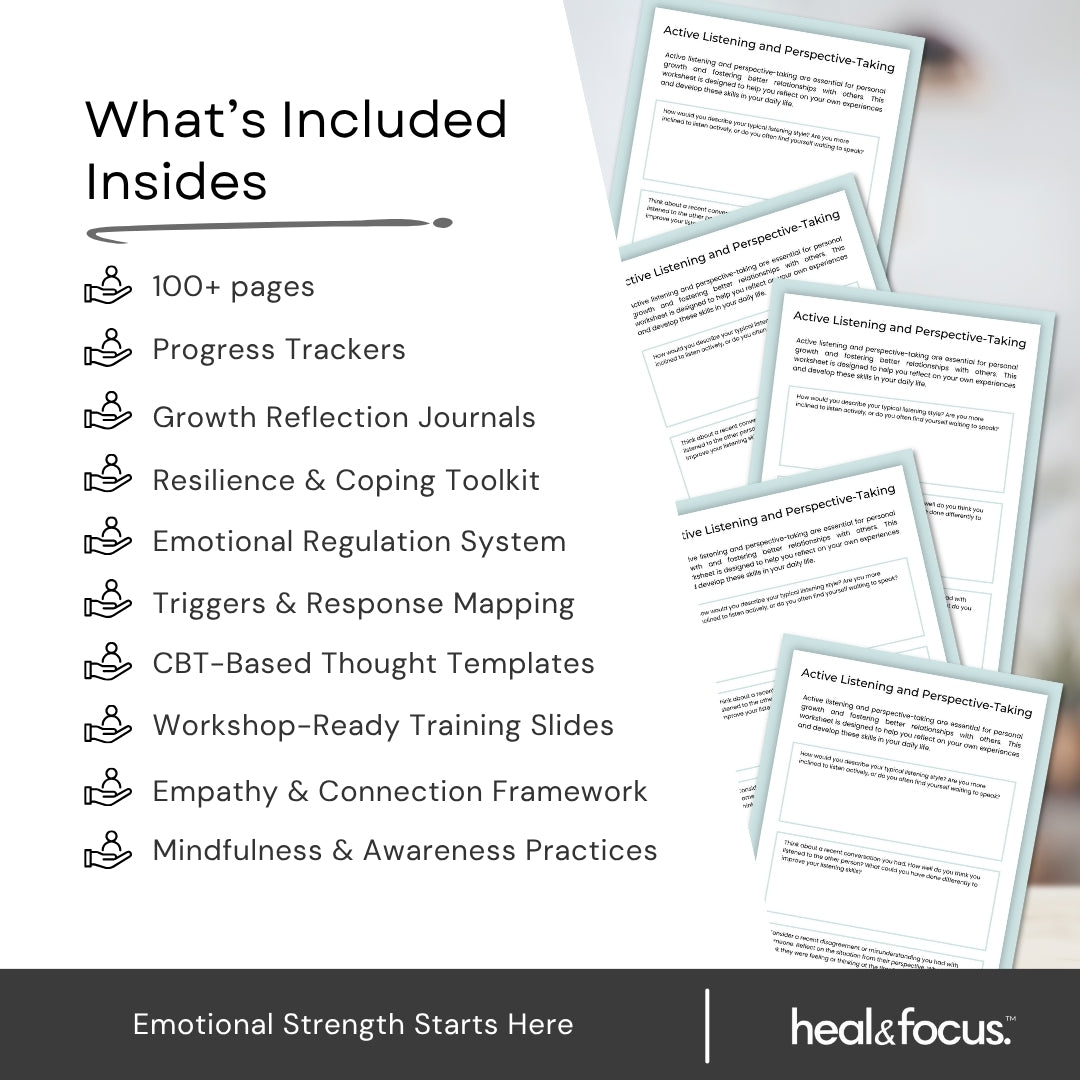 Emotional Intelligence Mastery Bundle – Editable Emotional Growth System