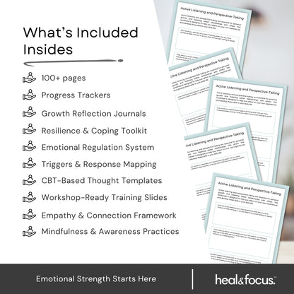 Emotional Intelligence Mastery Bundle – Editable Emotional Growth System