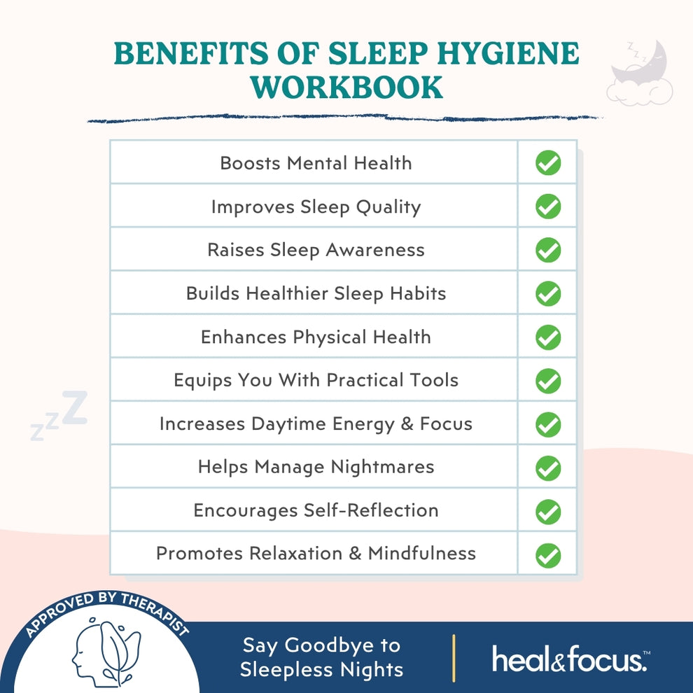 Sleep Hygiene Workbook – Build Restful Routines & Sleep Better Natural ...