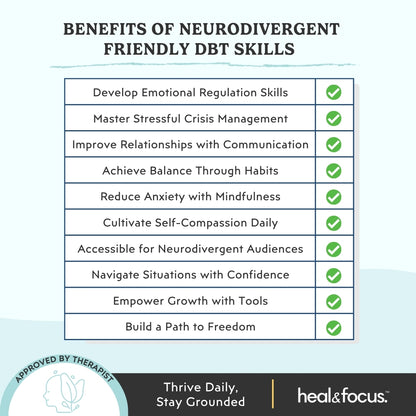 Neurodivergent-Friendly DBT Skills Workbook