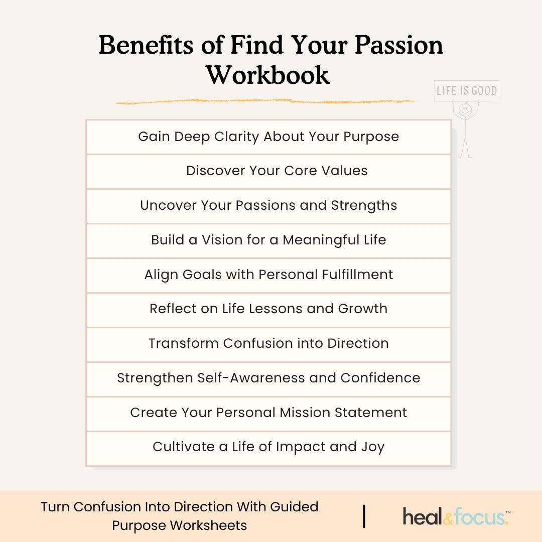 Life Purpose Workbook – Discover Your Meaning, Values & Direction