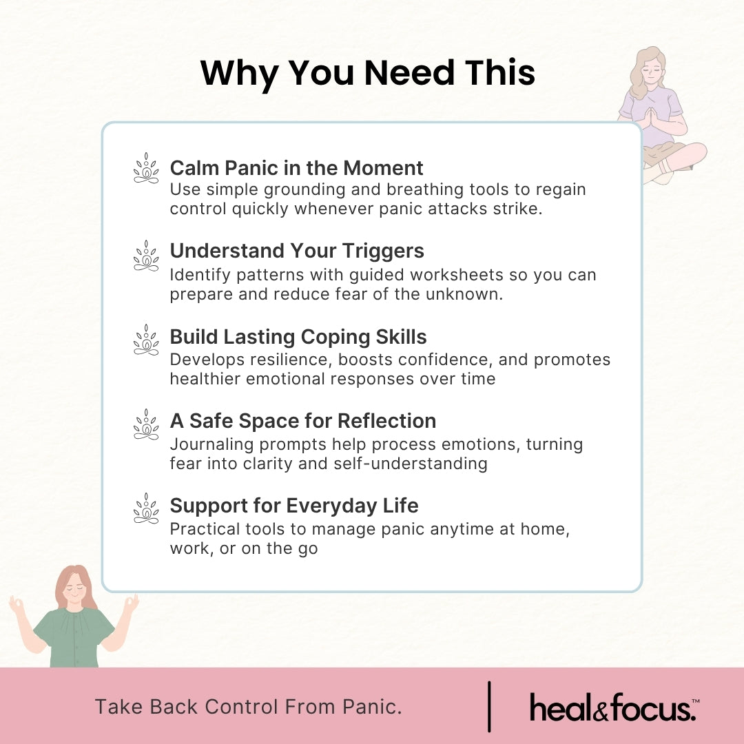Panic Attack Relief Worksheets – Regain Calm, Control & Confidence