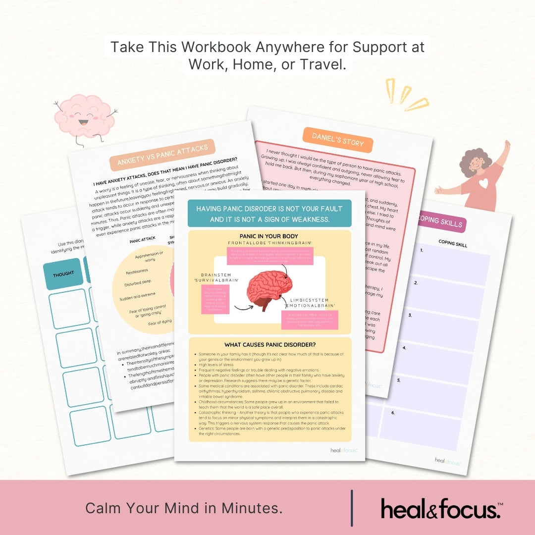 Panic Attack Relief Worksheets – Regain Calm, Control & Confidence