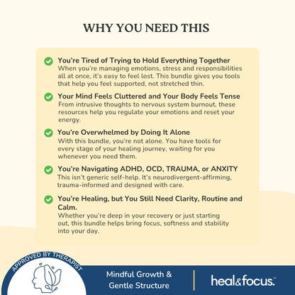 The Heal & Focus Whole Shop Bundle ✨| All-Access Website Bundle | Your One-Stop Shop for Self-Improvement and Healing!