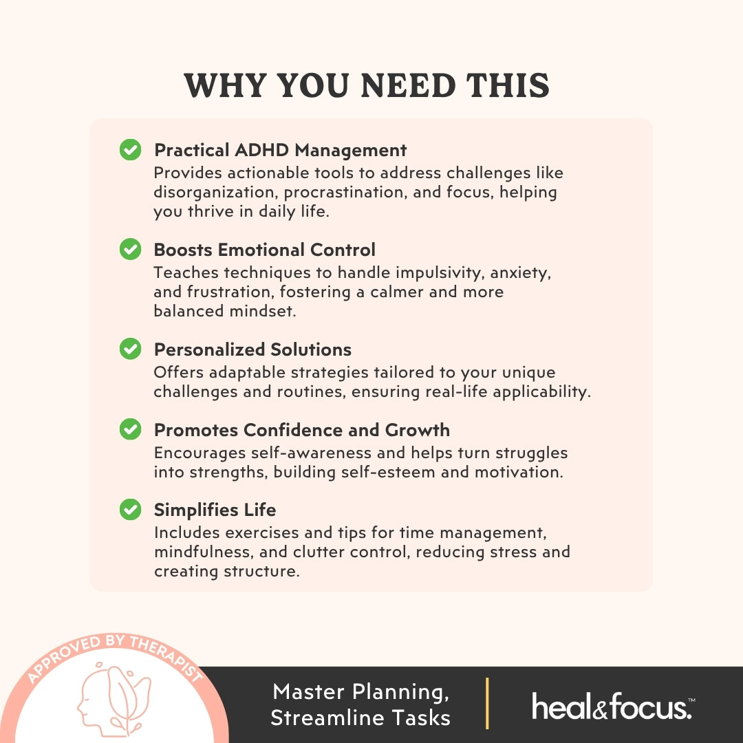 ADHD Executive Functioning Toolkit Tools For Focus Planning Heal Adhd executive functioning toolkit tools for focus planning heal